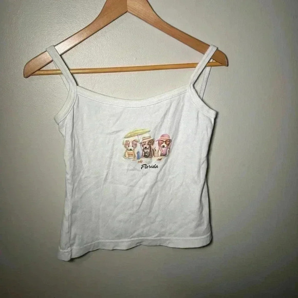 Vintage Florida dogs cami tank top L - Picture 3 of 5